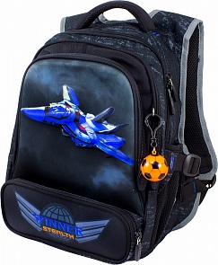 Рюкзак Истребитель с брелоком Мячик, несколько видов дизайна (Winner, 928) (ассортимент)